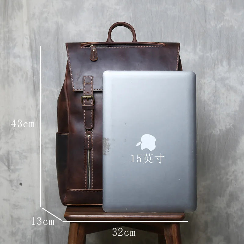 Sac à dos cuir homme "STRAIGHT BAG"