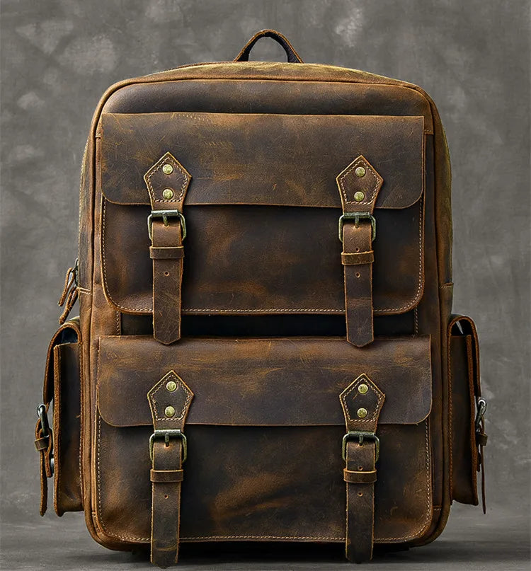 Sac à dos cuir homme "JOIN ARMY"