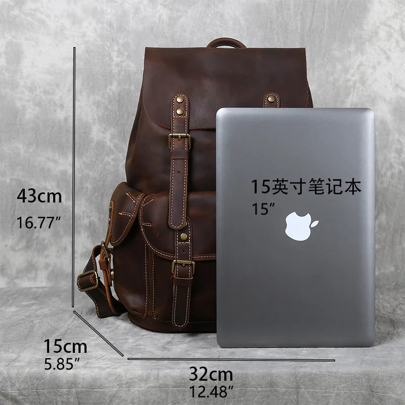 Sac à dos CUIR homme "PARATROOPER"
