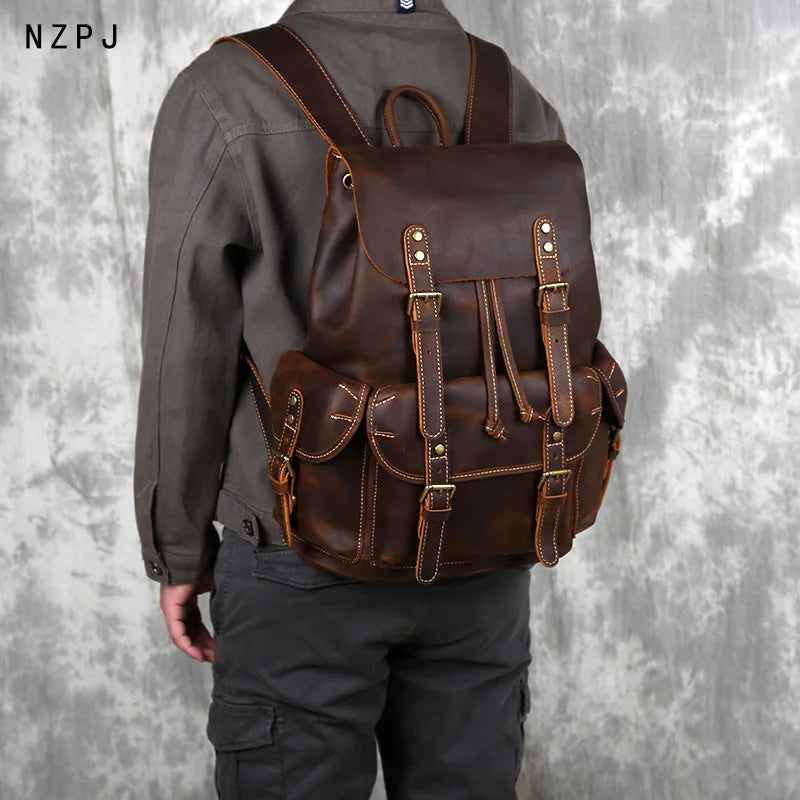 Sac à dos CUIR homme "PARATROOPER"