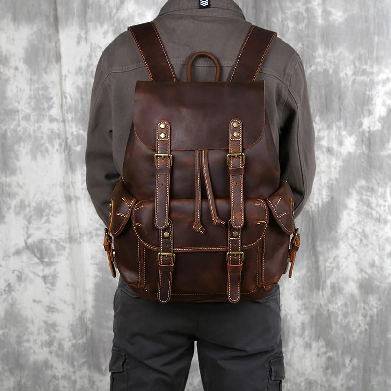 Sac à dos CUIR homme "PARATROOPER"