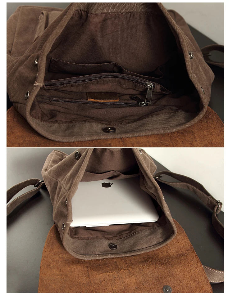Sac à dos cuir homme "NEW TEACHER"