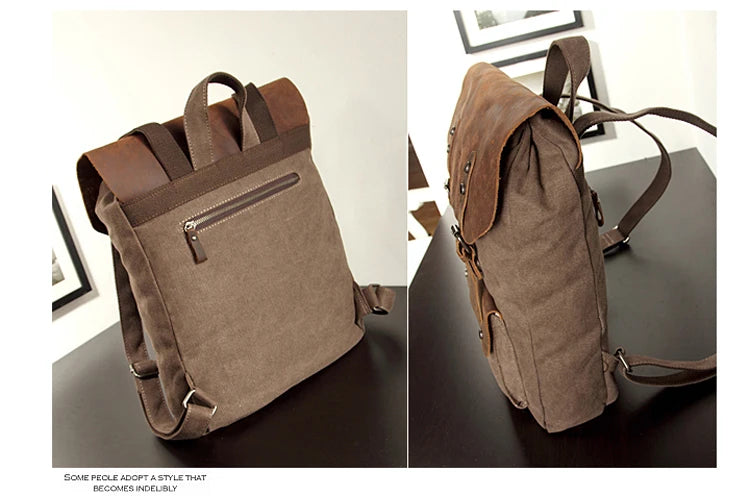 Sac à dos cuir homme "NEW TEACHER"