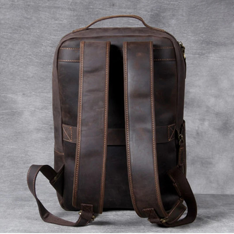 Sac à dos en cuir homme "CRASY HORSE"
