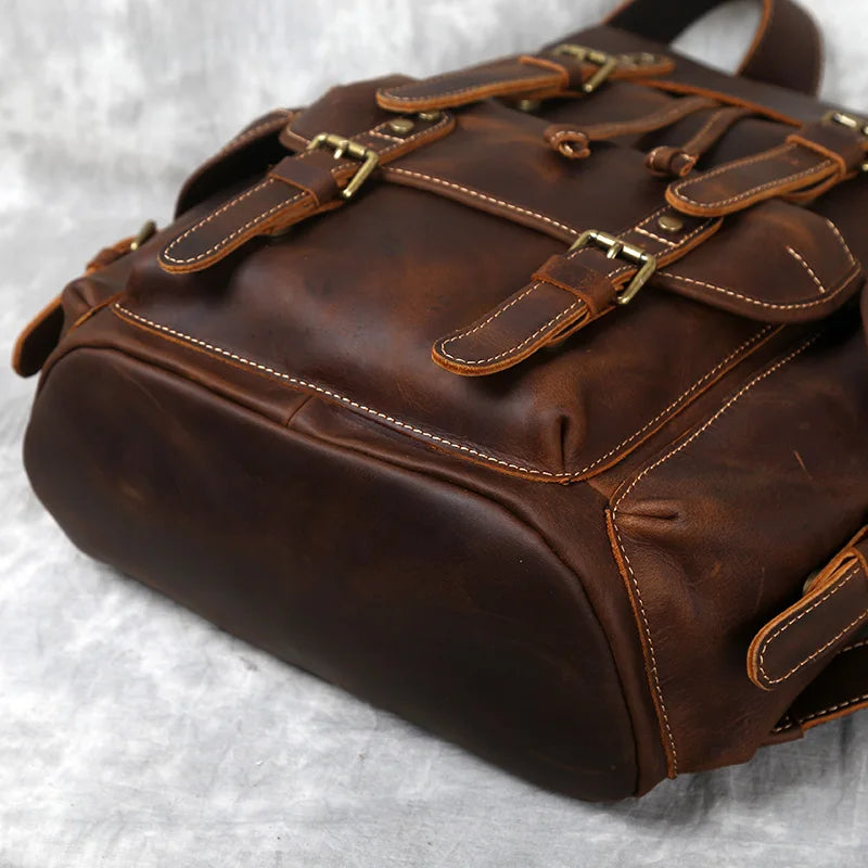 Sac à dos CUIR homme "PARATROOPER"