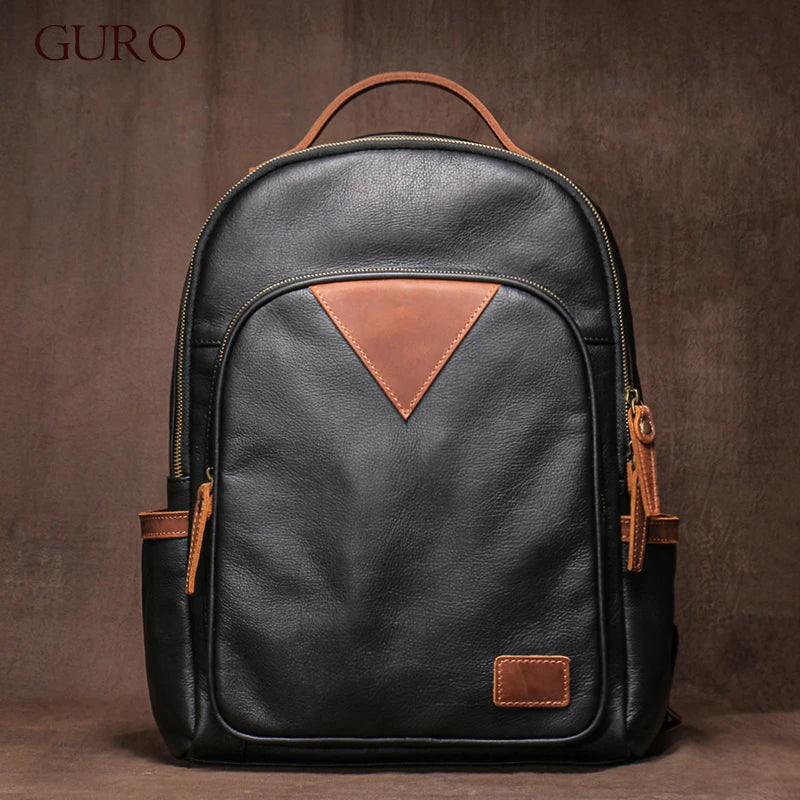 Sac à dos cuir homme "WEEKEND TRAVEL"