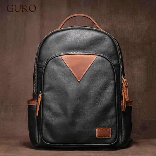 Sac à dos cuir homme "WEEKEND TRAVEL"