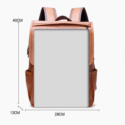 Sac à dos cuir homme "MEN ZIPPER"