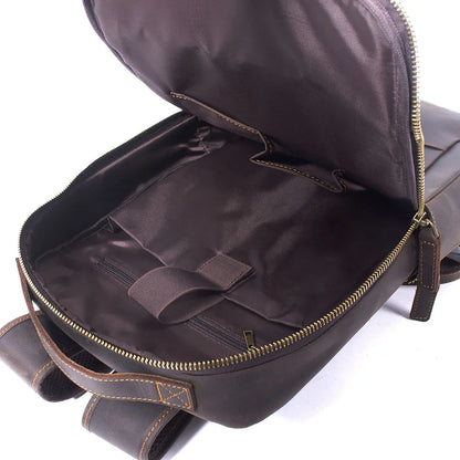 Sac à dos en cuir homme "CRASY HORSE"