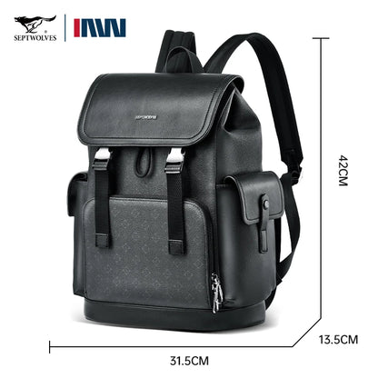 Sac à dos cuir homme "SEPT WOLVES"