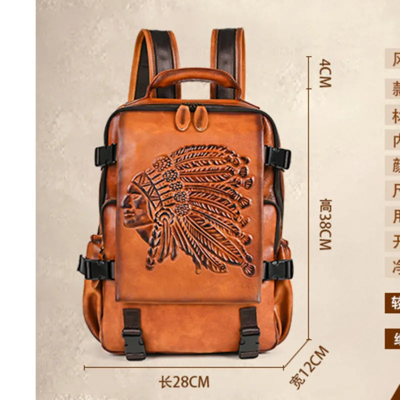 Sac à dos cuir Homme "CHEROKEE FEELING"
