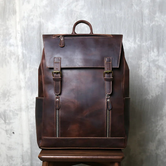Sac à dos cuir homme "STRAIGHT BAG"