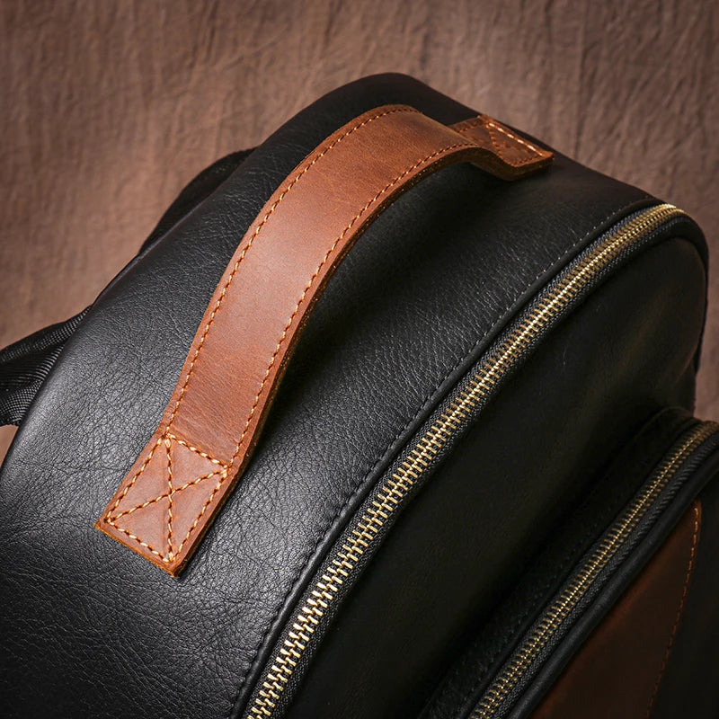 Sac à dos cuir homme "WEEKEND TRAVEL"