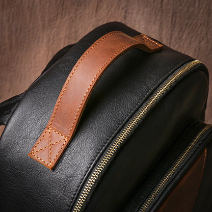 Sac à dos cuir homme "WEEKEND TRAVEL"