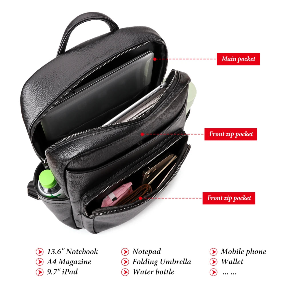 Sac à dos  cuir homme "KAVIS"