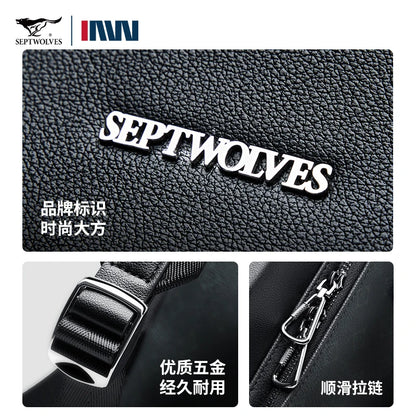 Sac à dos cuir homme "SEPT WOLVES"