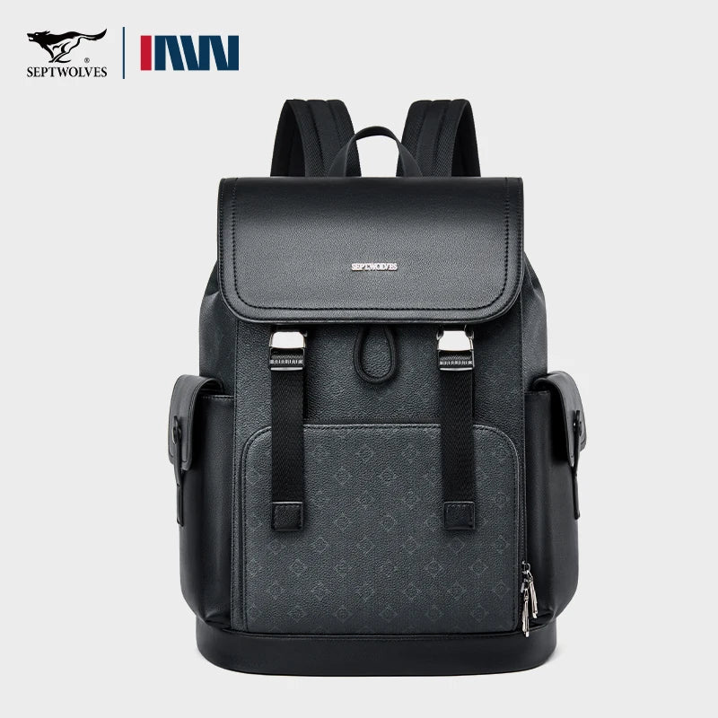Sac à dos cuir homme "SEPT WOLVES"