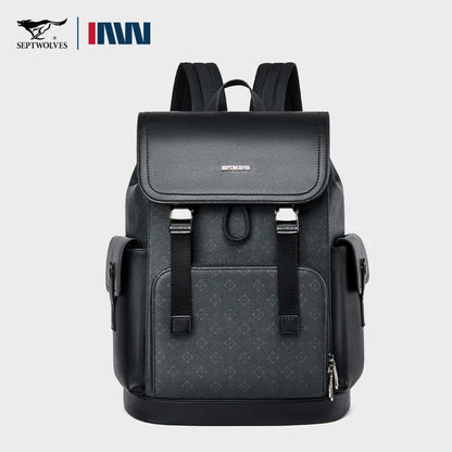Sac à dos cuir homme "SEPT WOLVES"