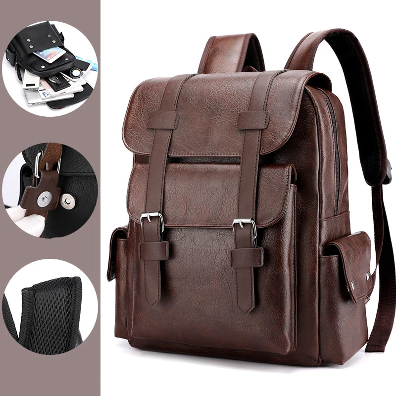 SAC A DOS CUIR HOMME "BACK PACK"