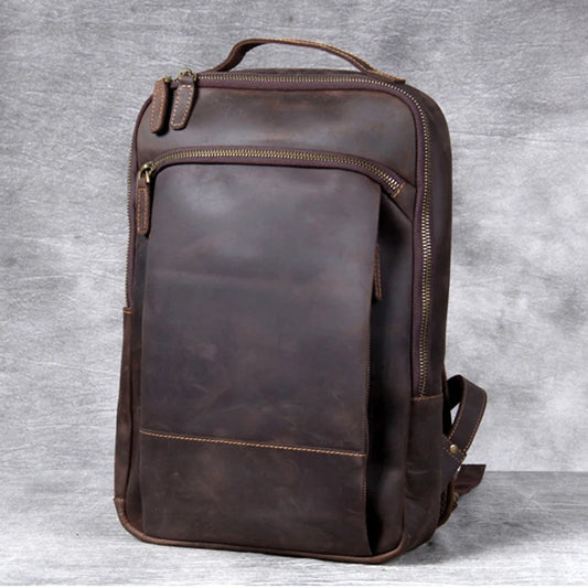 Sac à dos en cuir homme "CRASY HORSE"