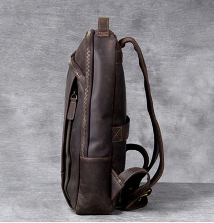 Sac à dos en cuir homme "CRASY HORSE"