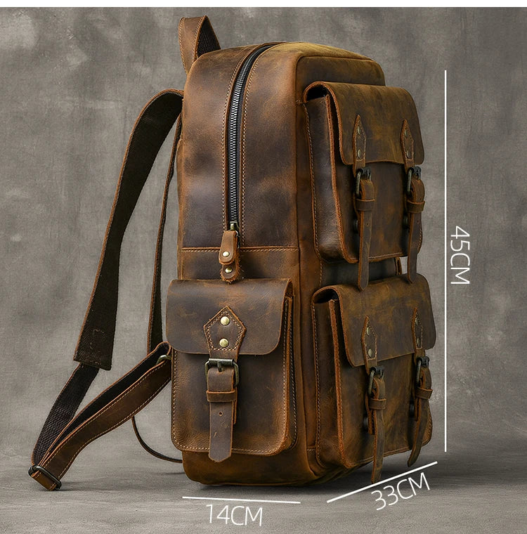 Sac à dos cuir homme "JOIN ARMY"