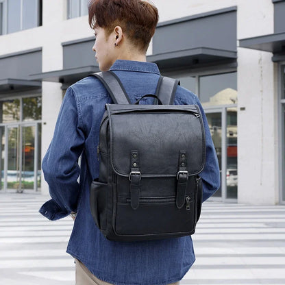 Sac à dos cuir homme "MEN ZIPPER"