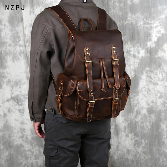 Sac à dos CUIR homme "PARATROOPER"