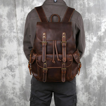 Sac à dos CUIR homme "PARATROOPER"
