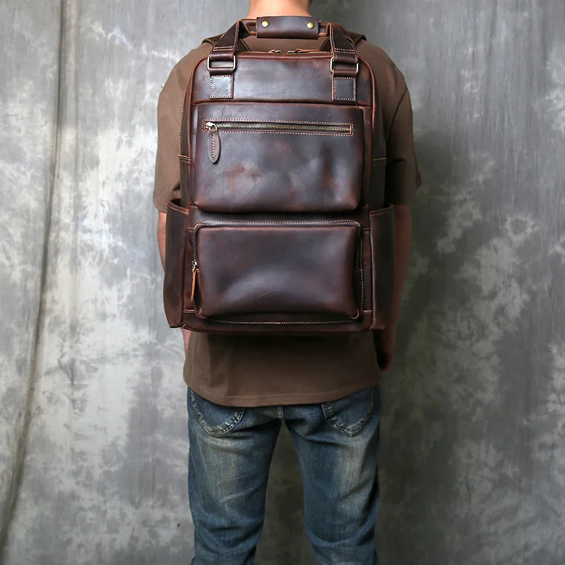 Sac à dos cuir homme "TRAVEL"